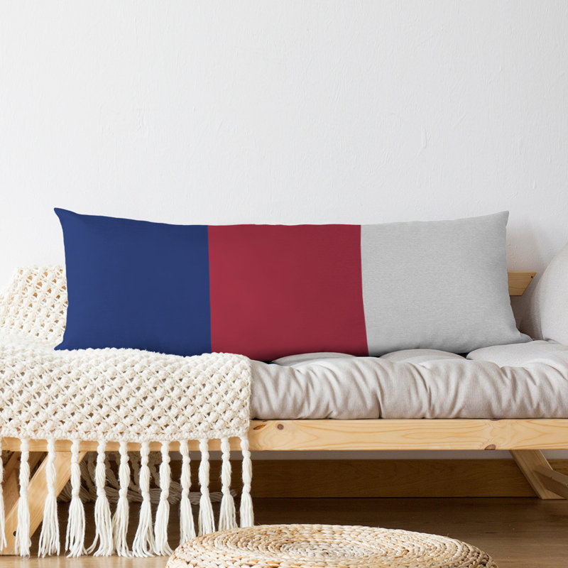 Oreiller de corps en polyester / polyester Arizona Football Stripes, Football Tennessee, Denver - accent rouge