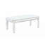 Table basse à miroir argenté