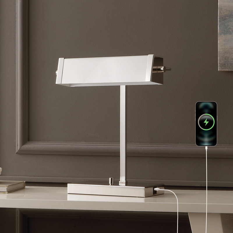 Rylan 16.5" Metal Table Lamp w/ USB