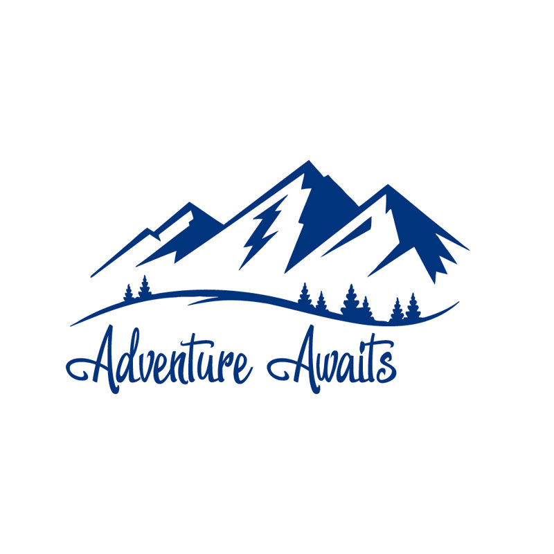 Adhésif décoratif aventure, bleu