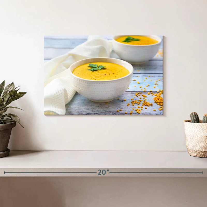 Yarlin Yellow Lentil Soups, 8" H x 12" W