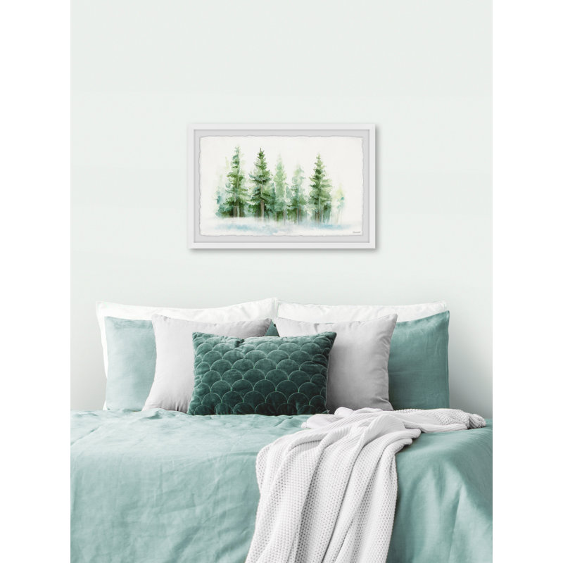 «Parmi les arbres», reproduction encadrée, H 8 po x l 12 po x P 1,5 po