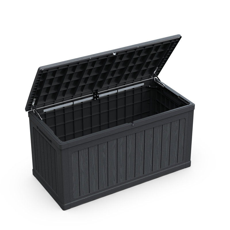 230 Gallon Large Outdoor Storage XXL Deck Box For Patio Furniture, 34" H x 58" W x 32" D