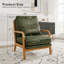 Fauteuil lounge en bois avec tissu métallique-69706583