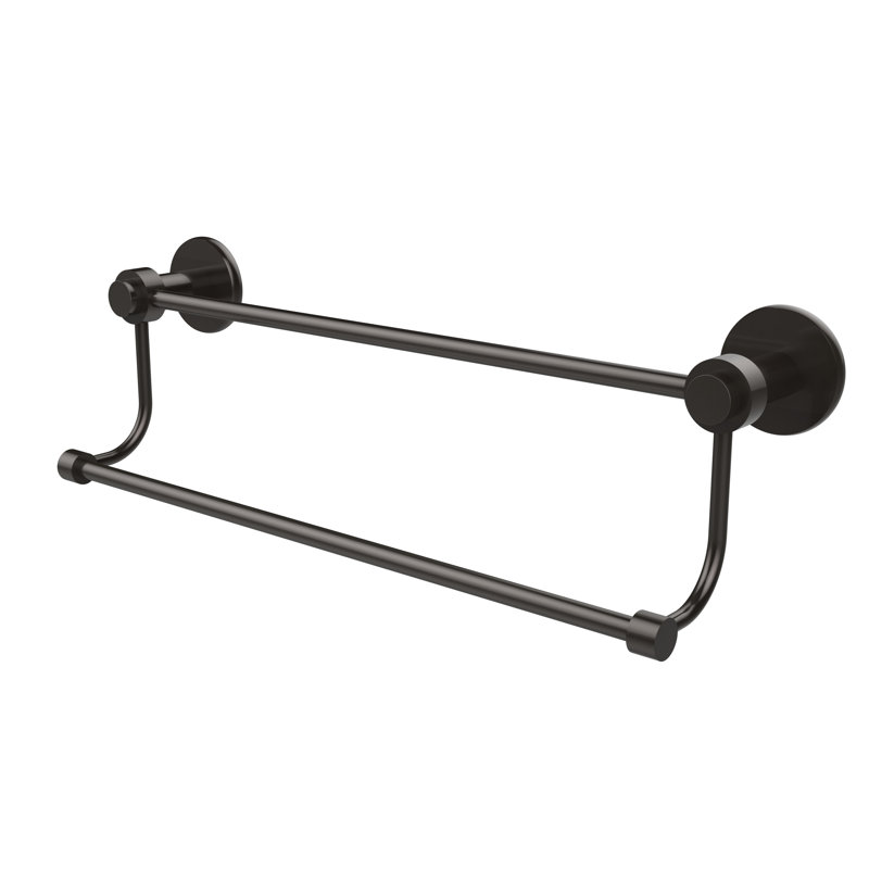 Barre à serviettes murale double standard, Bronze huilé