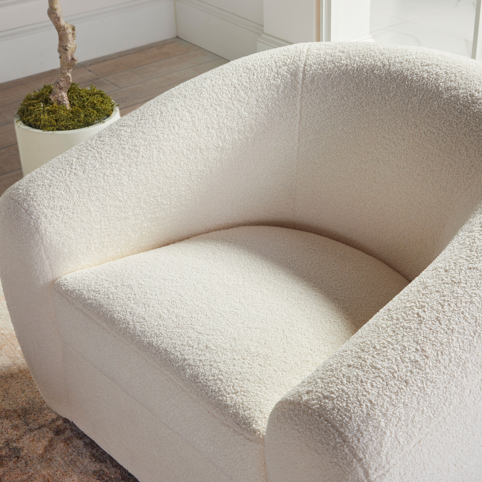 2-Piece Boucle Living Room Set