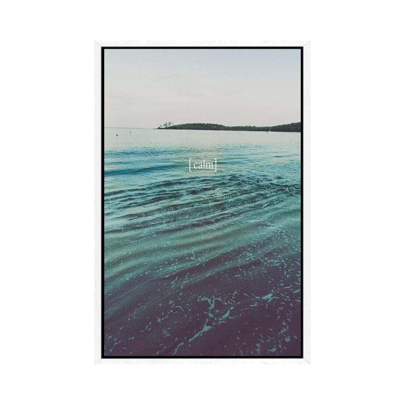 Grow Calm I 1 Piece Wall Art on Canvas, 66.04 cm H x 45.72 cm W, White Framed