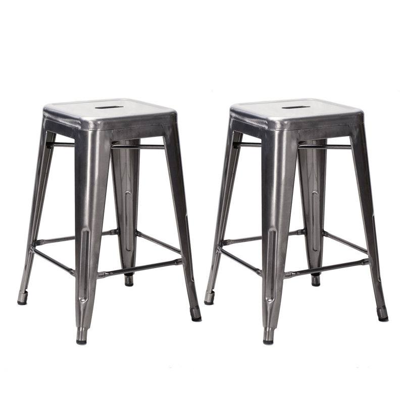 Tabouret de comptoir 26 po Chretien, Bronze