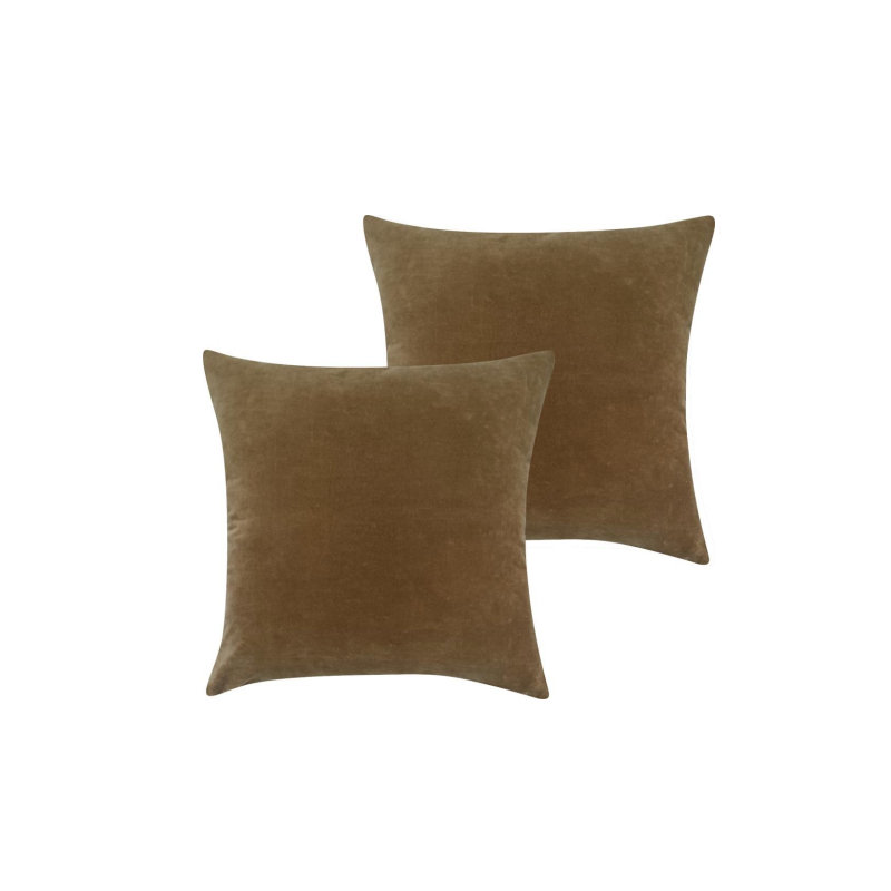 Wayne Accent Pillow, Brown, Square 18", Polyester