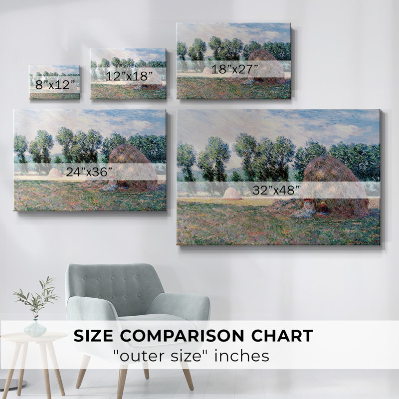 Monet - Toile tendue avec châssis, H 12 po x l 18 po