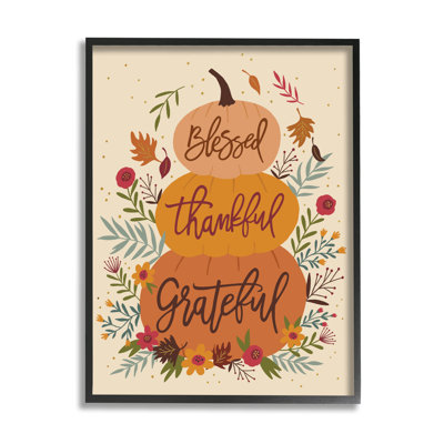 «Blessed Thankful Grateful Sentiments» par Nina Seven - Art textuel