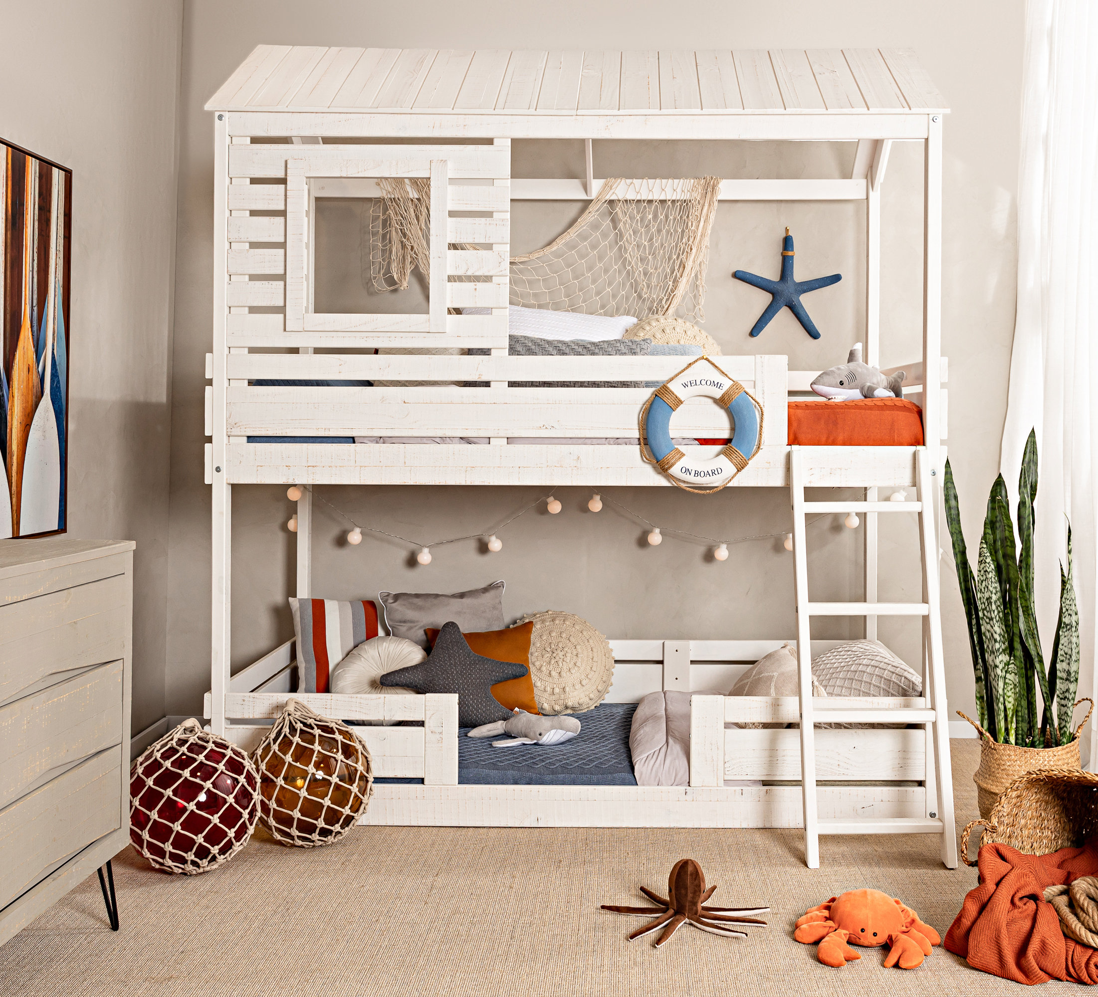 Kids twin deals bunk beds