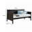 Angustain Classic Pine Wood Twin Daybed, Wood Slat Support System, Black