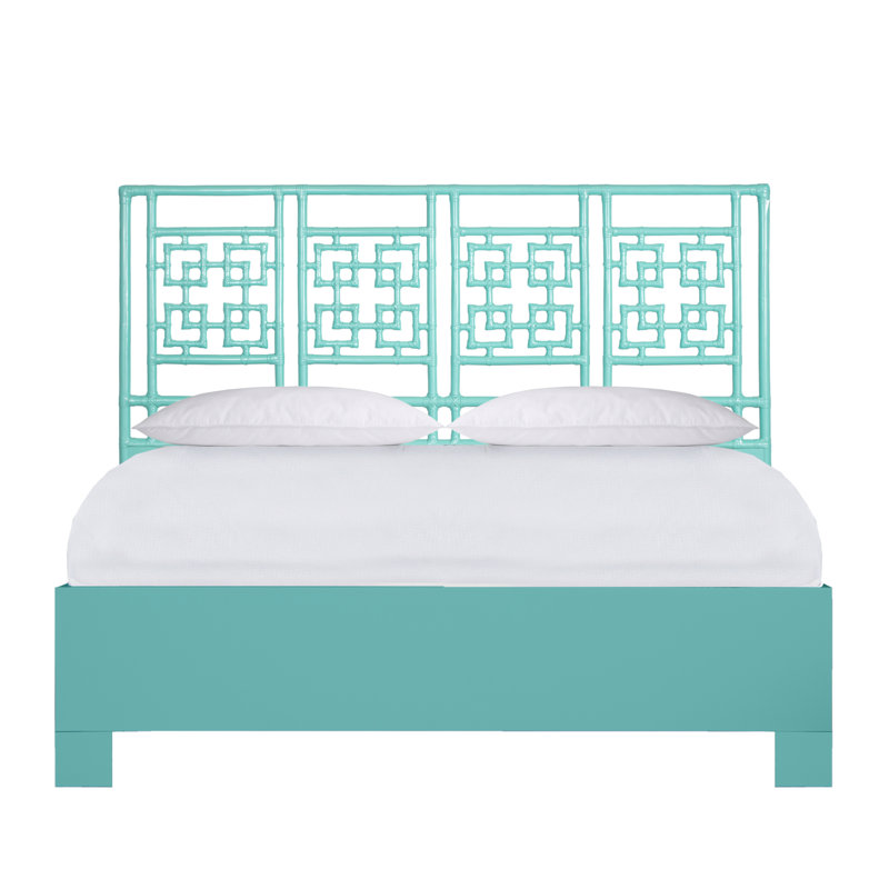 Palm Springs Low Profile Standard Bed, King, Turquoise