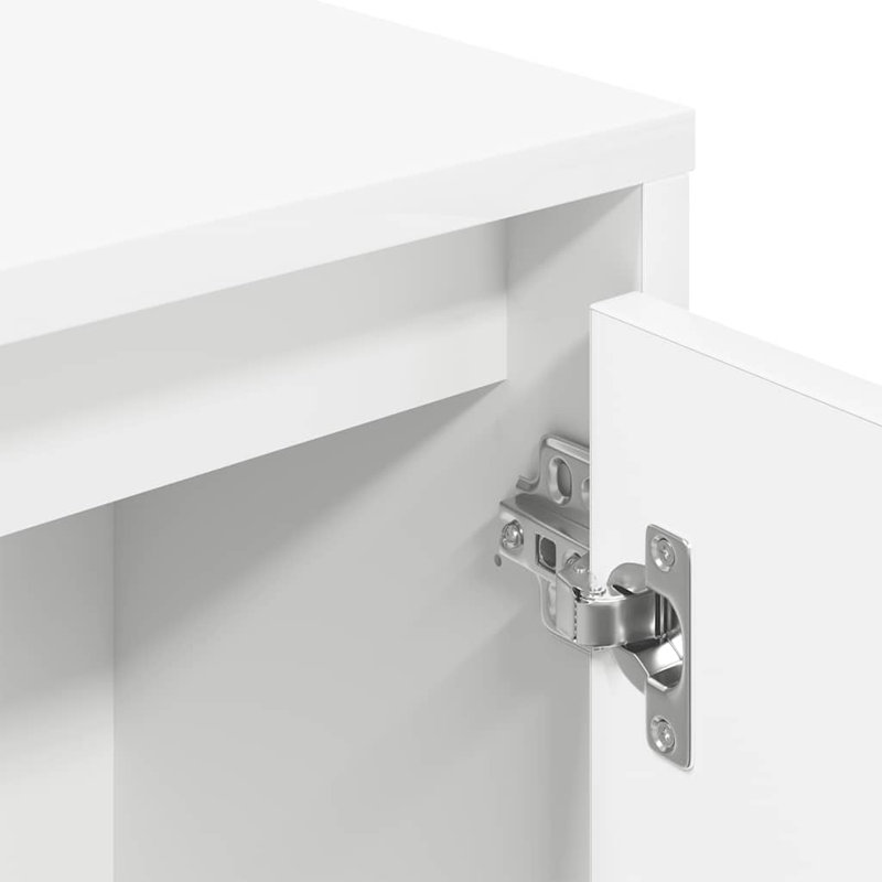 Bookcase 89X24x101.5 Cm Engineered Wood, White