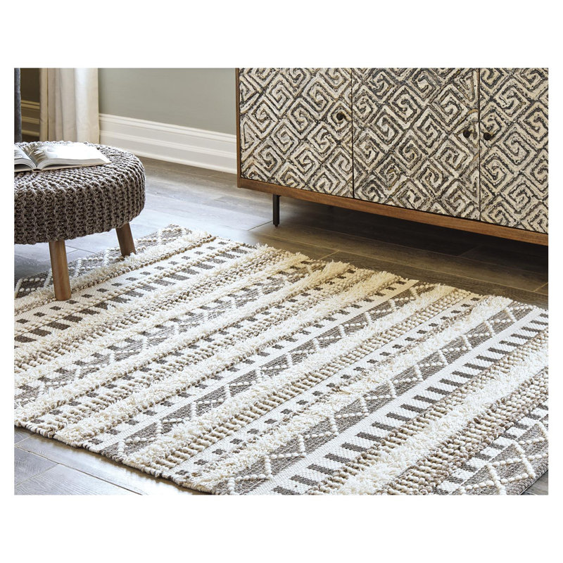 Watauga Wool Geometric Indoor Rug, Rectangle 8' x 10'