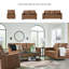 Causeuse en cuir véritable Orillia