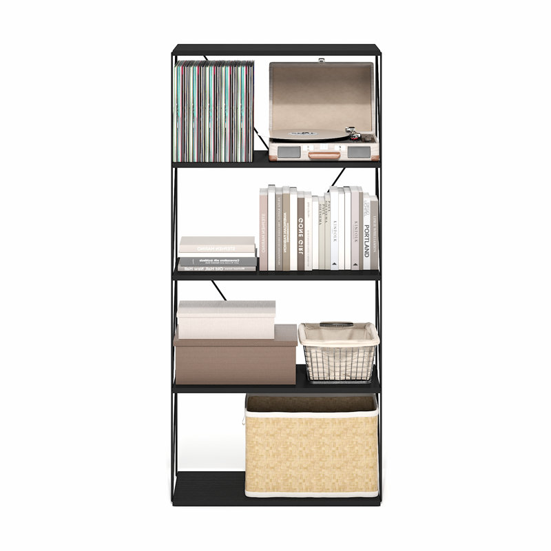 Besi 59.99cm W Metal Shelving Unit, Americano