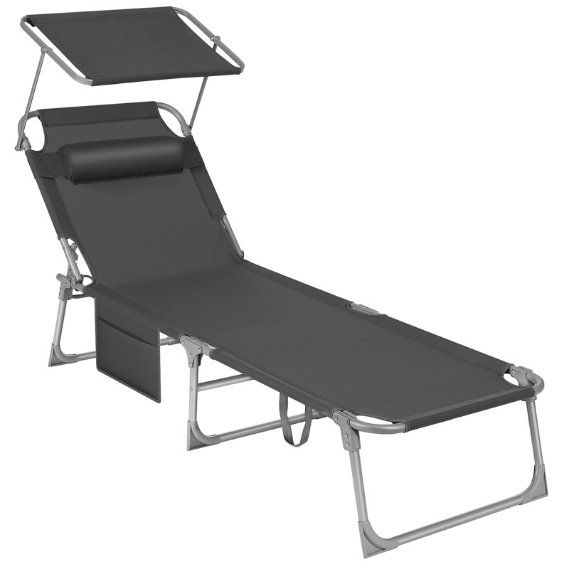 Carrew 193 cm Long Single Chaise, Grey/Brown/Blue