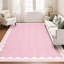 Washable 2x6 Runner Rug Grey Long Non-Slip Carpet Foldable Bordered Low Pile Stain-Resistant Indoor Accent Mat
