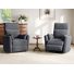 Fauteuil inclinable manuel berçant pivotant de 34 po Sherry (ensemble de 2)