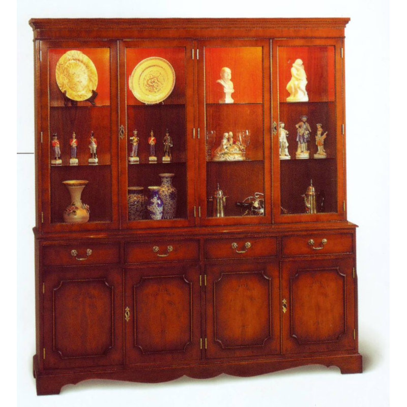 Tarporley Display Cabinet, Mellow Mahogany
