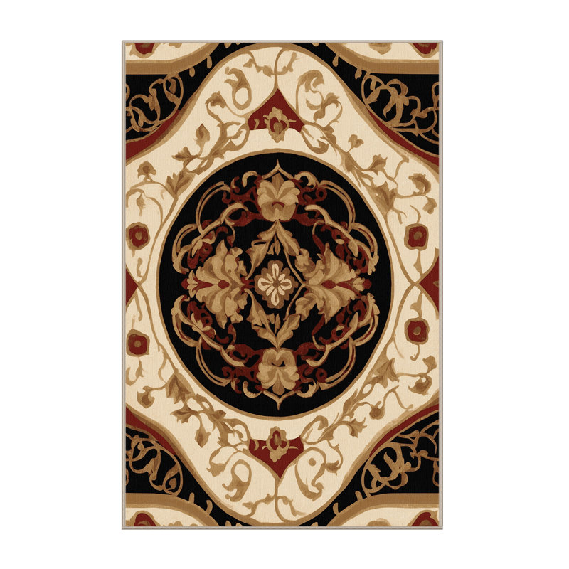 Baroque Bloom Rug, Rectangle 2' x 3'