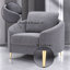 Chaise rembourrée en lin et chaise de salon