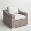 Chaise de patio avec coussins - espace de confort extérieur complet et intempéries, structure rouille, mélange de gris, coussins de soutien rembourrés de mousse, P 33 po x l 26 po, assise de 31 lb, rouille
