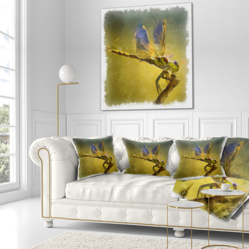 Coussin Dragon, 16 po x 16 po, Carré