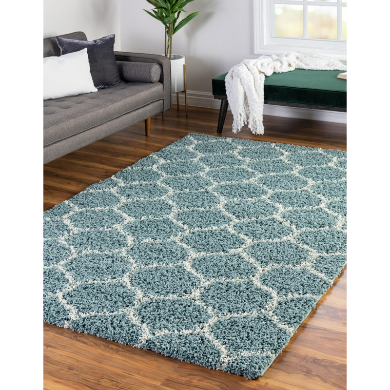 Geometric Indoor Rug, Rectangle 5'3" x 8'