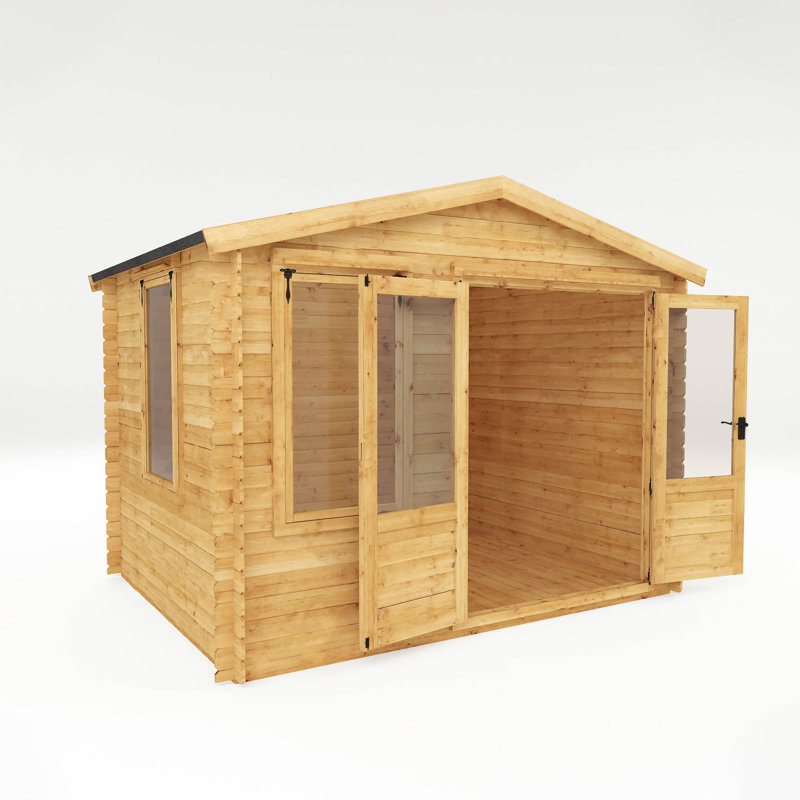 Mercia 9ft x 11ft Apex Log Cabin (19mm)