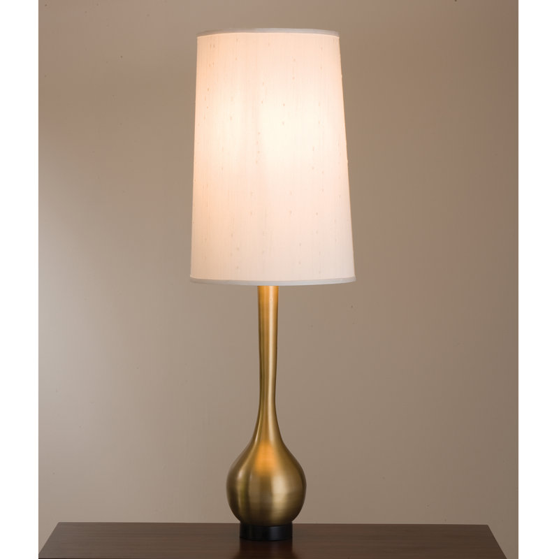 Bulb Vase Table Lamp, Brushed Brass