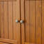 Armoire de rangement en chêne avec 8 portes et tablettes réglables