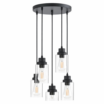 3 - Light Cluster Pendant Light, Flush Mount Ceiling Light Chandelier