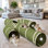 Tunnel pliable pour chat en forme de cactus