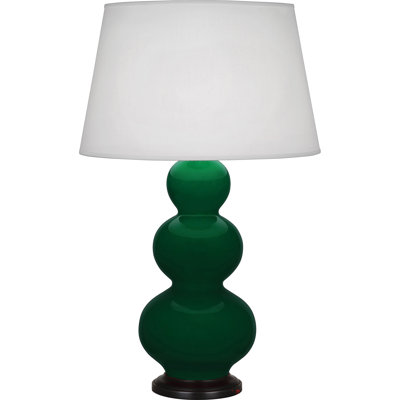 Lampe de table en verre et métal