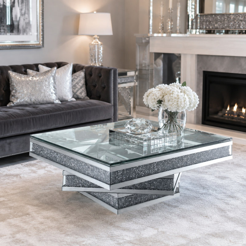 Table basse Caston, Argent