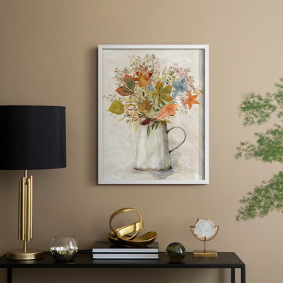 «Autumn Bouquet II», reproduction encadrée - bois massif