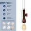 Buckeys 1 - Light Single Bulb Pendant-2092373888