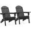 Chaise Adirondack pliante en bois massif Bennir-92464932