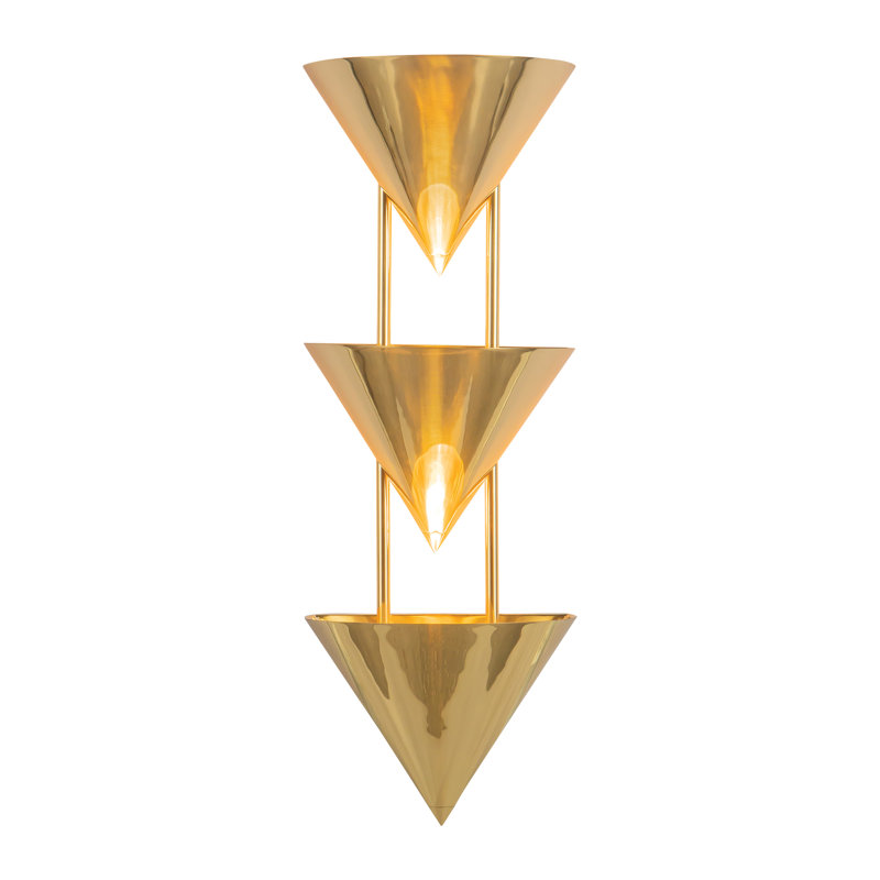 Versus 28-in Brass Wall Sconce, Brass