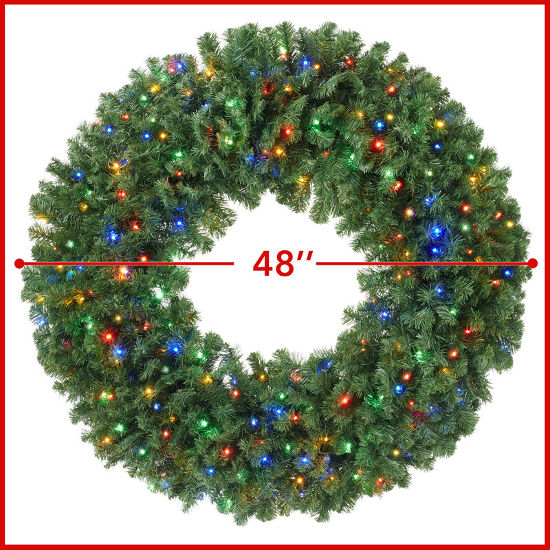 Faux Wreath, 48" W x 48" H x 3.95" D 