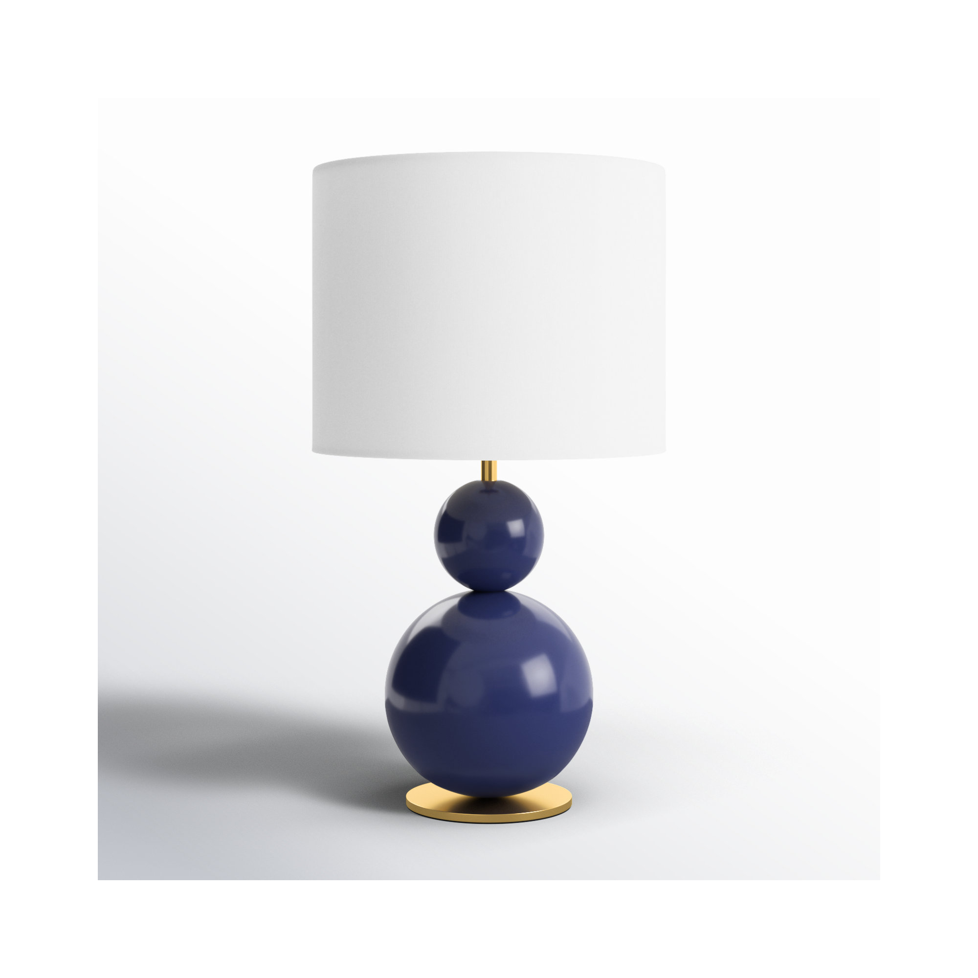 Anthony Metal Table Lamp, Navy