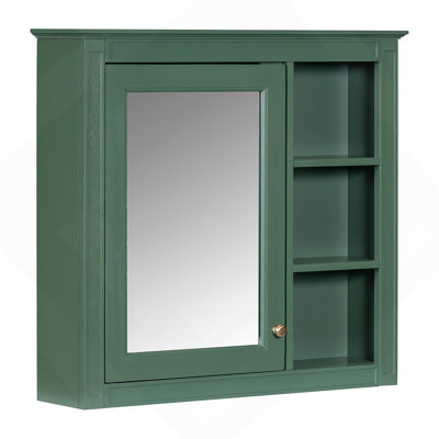 Armoire de rangement pour salle de bain 30x28inch avec miroir et 3 tablettes ouvertes