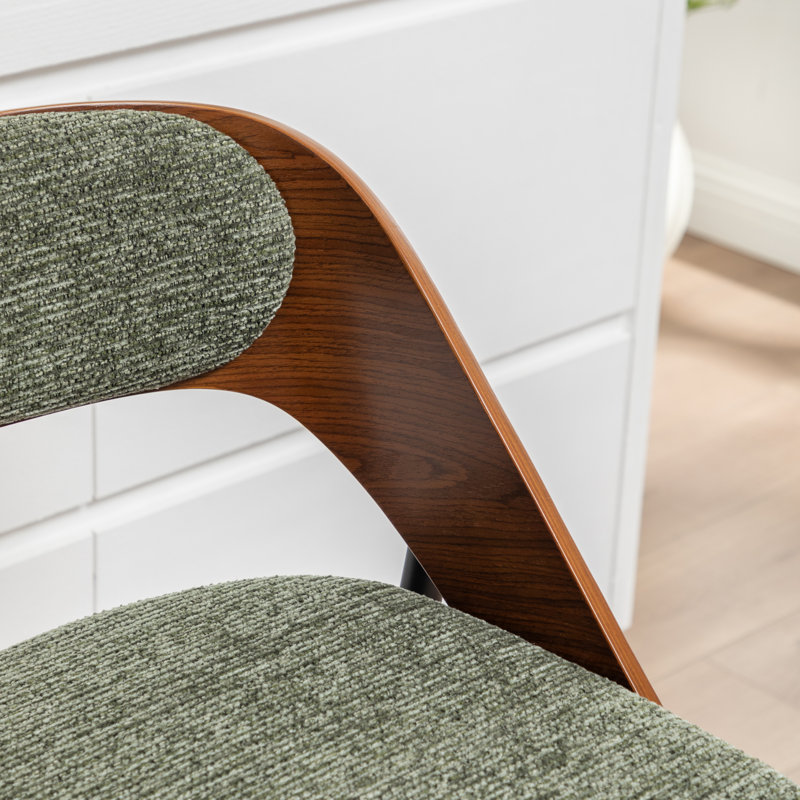 Tabouret de comptoir rembourré Devane, Green
