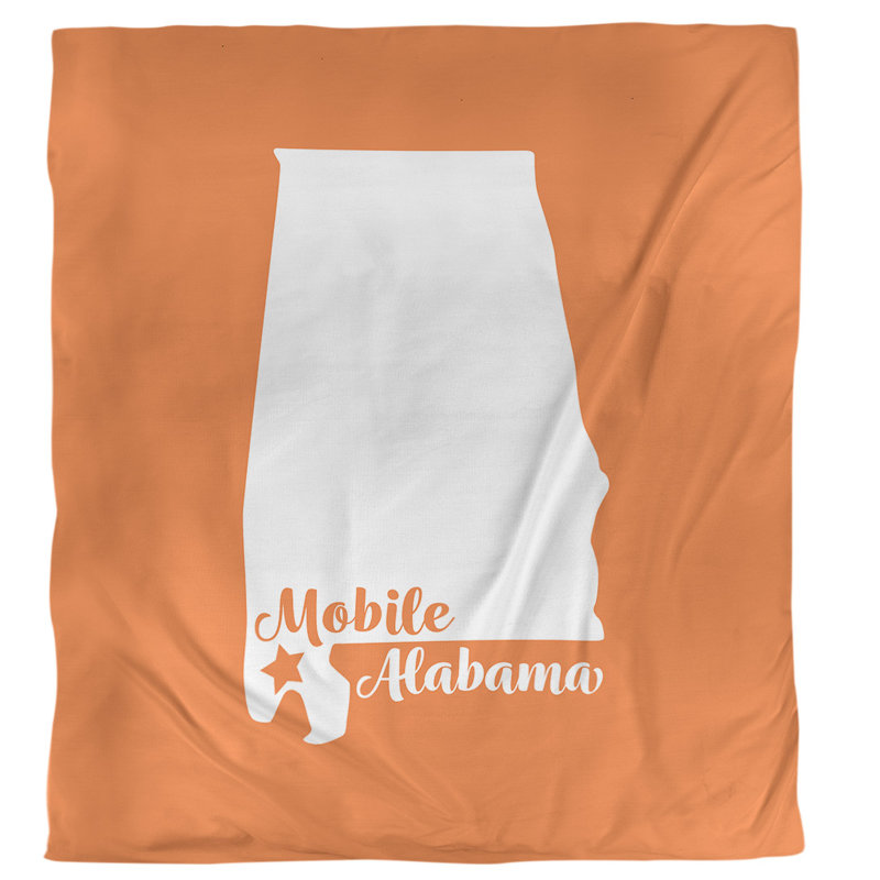 Housse de couette mobile alabama, Housse de couette simple TG, Orange