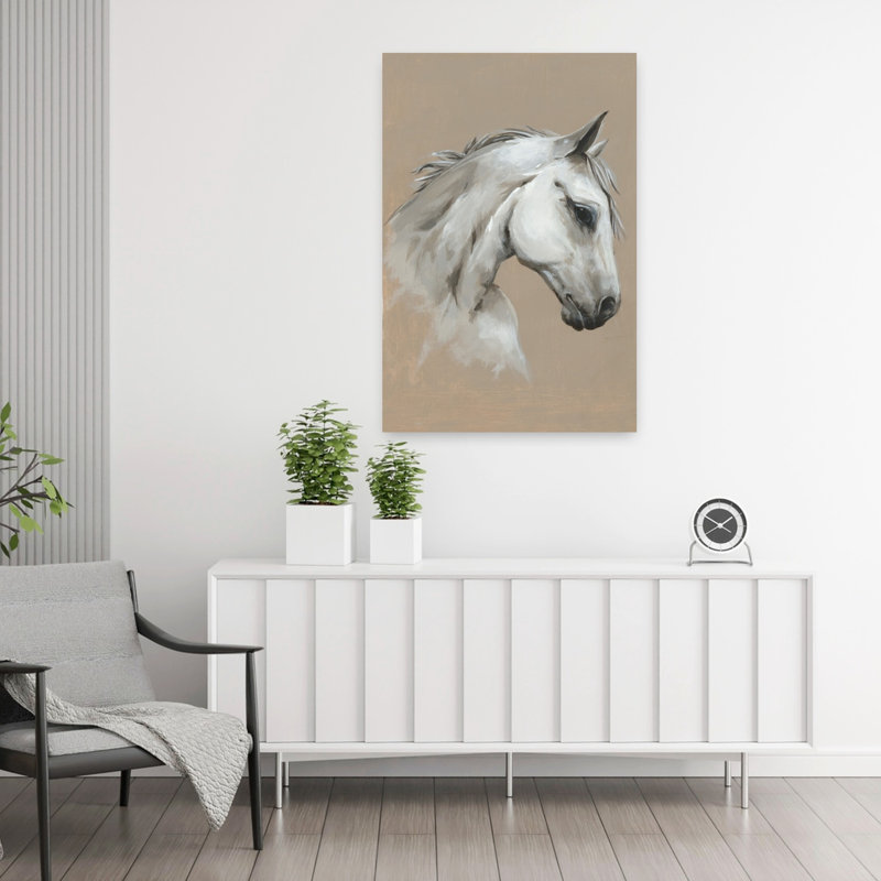 Art contemporain Elegant Contemporary Horse Art, H 36 po x l 24 po