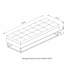 Banc de lit avec base en métal et velours de rangement-1462591603