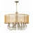 Walser 8 - Light Shaded Drum Chandelier with Crystal Accents-2059287462